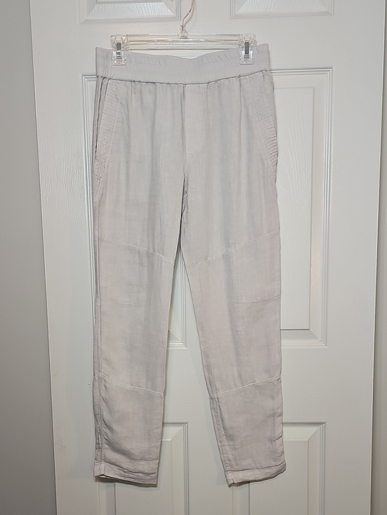 James Perse Pants - Standard James Perse 100% Linen Drawstring Pants Natural Size 1 Small